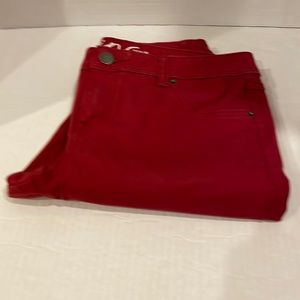 Inc.Women’s Red Denim Skinny Leg Jeans 12